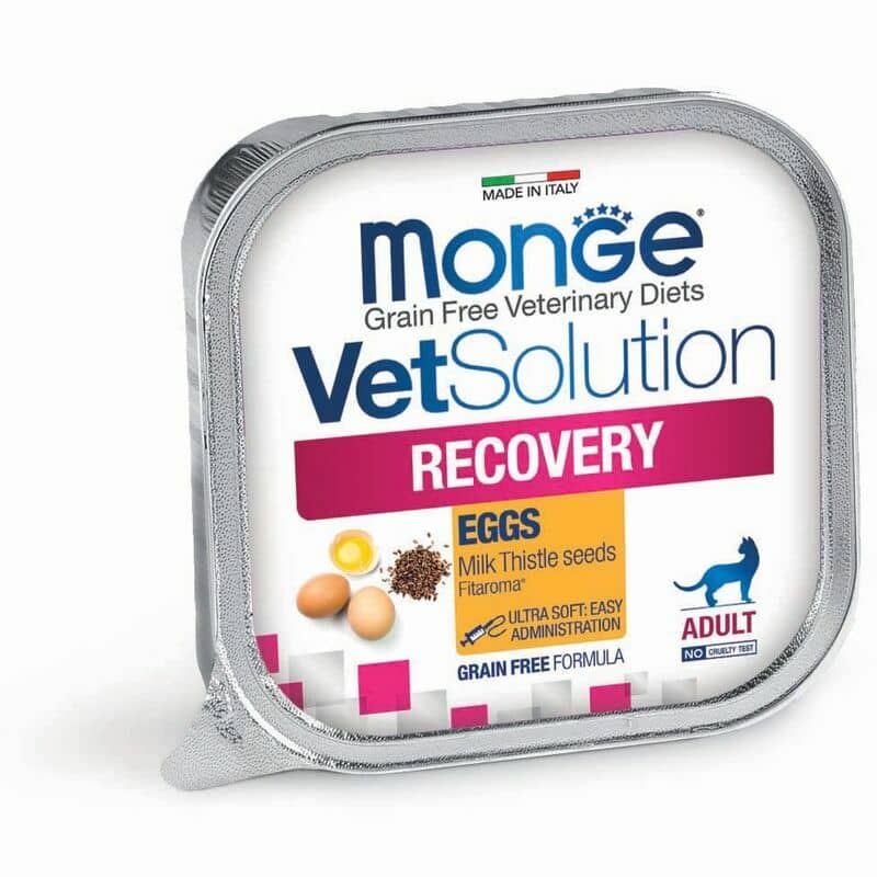 Monge VetSolution Feline Recovery veterinārie konservi kaķiem atveseļošanai 100 g